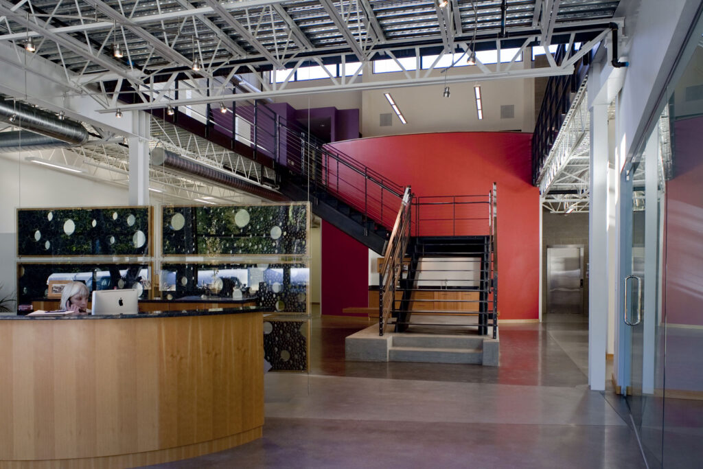 Reception Desk at I.C.E offices